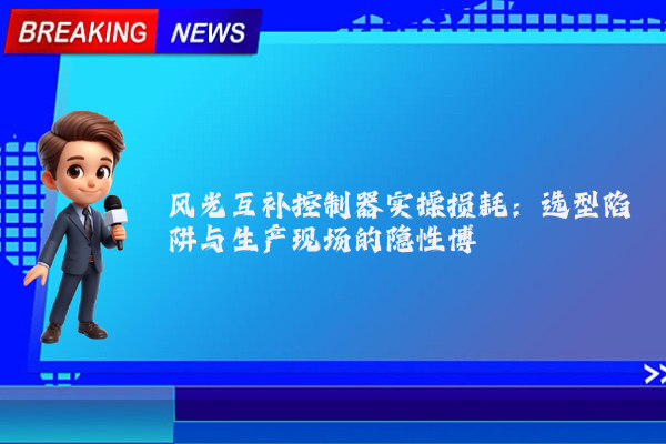 风光互补控制器实操损耗:选型陷阱与生产现场的隐性博弈